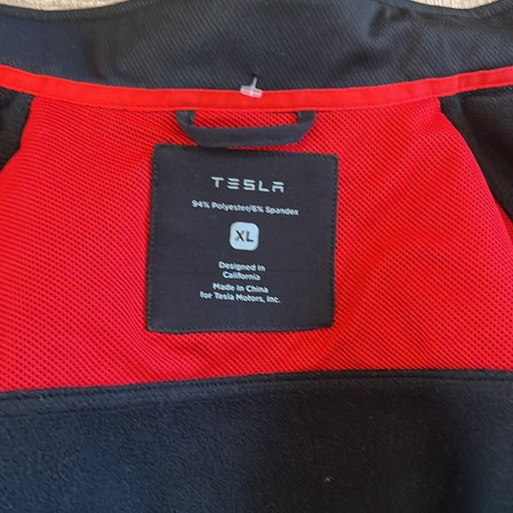 Brand New Tesla Corp jacket embroidered logo & back inside/outside pocket XL - Picture 8 of 14